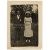 Africa: Portrait Of Young Indigenous Couple / Best Clothes (Vintage Photo1930s/1940s)