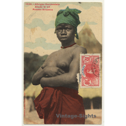 Collection Fortier: Femme Soussou / Semi Nude - Ethnic (Vintage PC 1911)