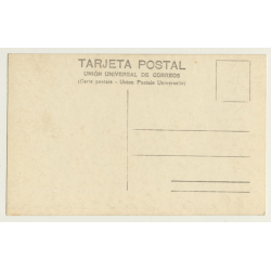 Tetuan / Morocco: Barrio Moro - Street Scene - Burqa (Vintage RPPC ~1930s)