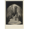 Tunis: Arab Quarter / Veiled Women - Burqa (Vintage RPPC ~1930s)