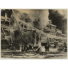 Pittsburgh / USA: Big Fire - Fire Fighters - Cold Wave (Vintage Press Photo ~1930s)
