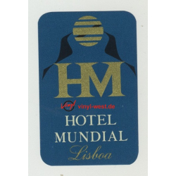 Hotel Mundial Lisboa / Portugal (Vintage Luggage Label)