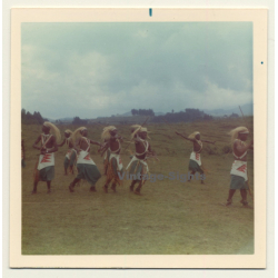 Congo: Native Dance Performance *2 / Visit King Baudouin & Queen Fabiola (Vintage Photo 1970)