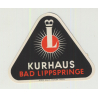 Kurhaus - Bad Lippspringe / Germany (Vintage Luggage Label SMALL)
