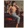 Nude Showgirl Cora / Pin-Up Akt-Studio X (Vintage PC Berlin 1960s)