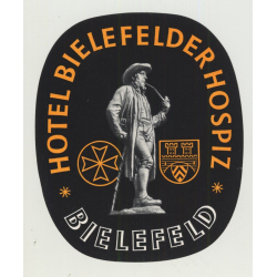 Hotel Bielefelder Hospiz - Bielefeld / Germany (Vintage Luggage Label)