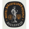 Hotel Bielefelder Hospiz - Bielefeld / Germany (Vintage Luggage Label)
