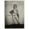 Topless Blonde 80s Nude *4 / Takes Off Blazer (Vintage Photo GDR 1980s)