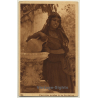 Lehnert & Landrock N° 130: Femme Arabe À La Fontaine / Bedouin (Vintage PC ~ 1920s)