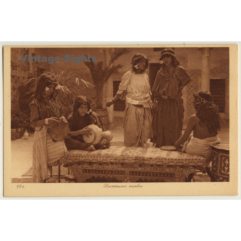 Lehnert & Landrock N° 224: Danseuses Arabes / Ethnic (Vintage PC ~1920s) Lehnert & Landrock N° 224: Danseuses Arabes / Ethnic (Vintage PC ~1920s)