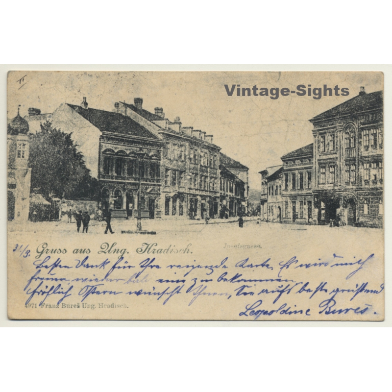 Ung. Hradisch / Czech Republik: Josefsgasse (Vintage PC 1899) Ung. Hradisch / Czech Republik: Josefsgasse (Vintage PC 1899)
