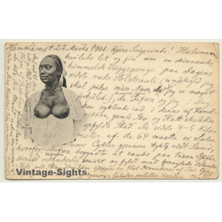 Tunisia: Topless Mabrouka Female / Risqué - Ethnic (Vintage PC 1901)