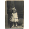 Ernesto Guardia / Mallorca: Super Sweet Baby Girl On Chair (Vintage RPPC ~1920s)