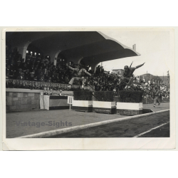 Soldiers Jump Over Obsticle / Spanish Army Championships (Vintage Photo  ~1960s)