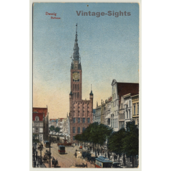 Danzig - Gdánsk / Poland: Rathaus (Vintage PC 1917)