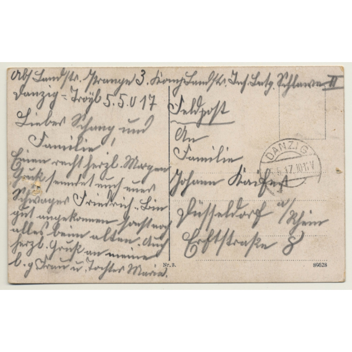 Danzig - Gdánsk / Poland: Rathaus (Vintage PC 1917)