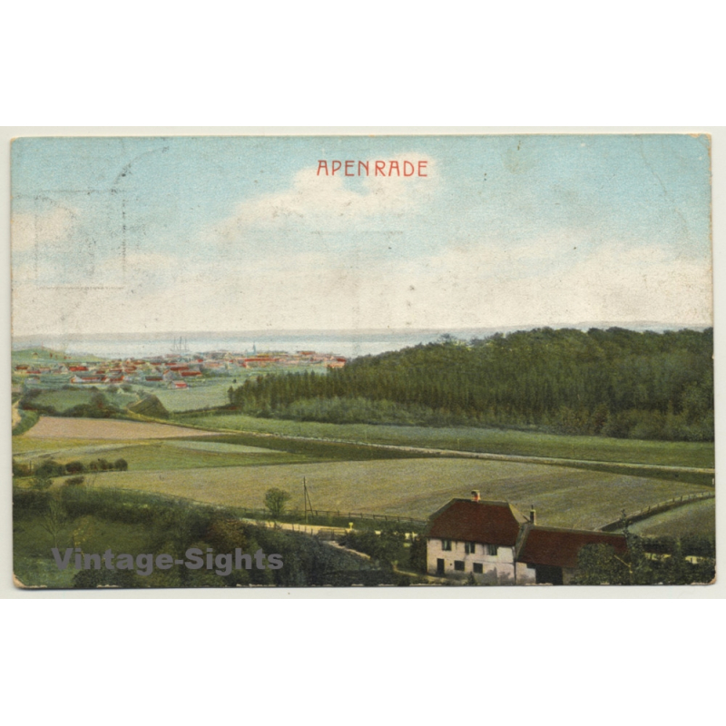 Apenrade / Denmark: View Onto Town & Bay (Vintage Postcard 1911) Apenrade / Denmark: View Onto Town & Bay (Vintage Postcard 1911)