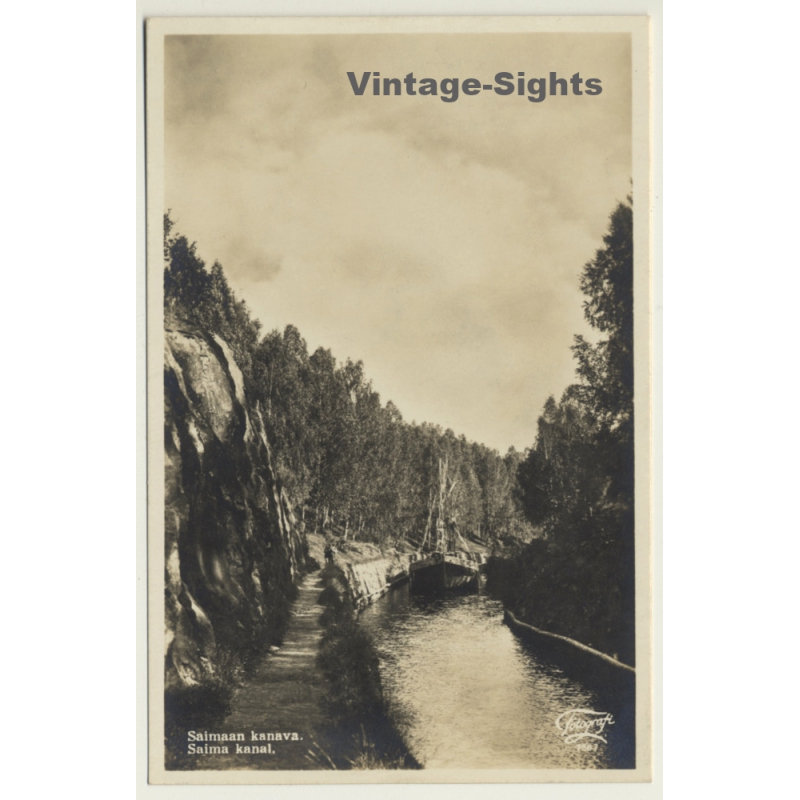 Finland: Saimaa Canal / Saimaan Kanava (Vintage RPPC Gelatin Silver) Finland: Saimaa Canal / Saimaan Kanava (Vintage RPPC Gelatin Silver)