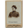 Portrait Of Unidentified Belgian Woman / Updo (Vintage Carte De Visite / CDV ~1880s/1890s)
