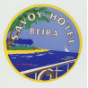 Savoy Hotel - Beira / Mozambique (Vintage Luggage Label)