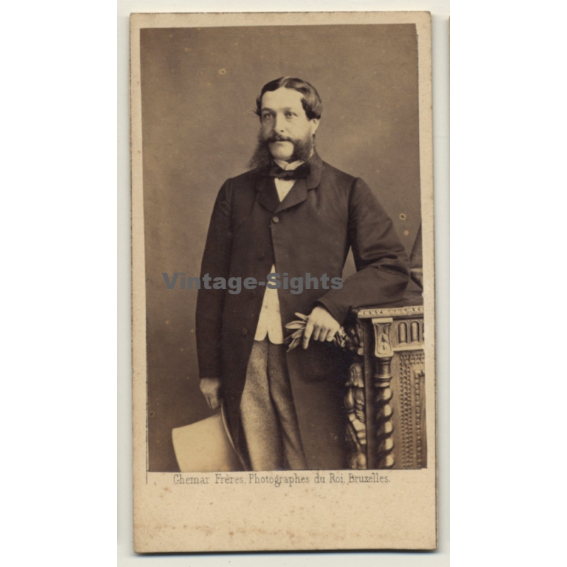 Ghémar Frères / Bruxelles: Portrait Of Pierre Keuckx (Vintage CDV / Carte De Visite ~1860s/1870s)