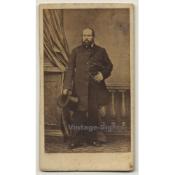 Belgium: Portrait Of M. De Bouvere (Vintage CDV / Carte De Visite ~1860s/1870s)