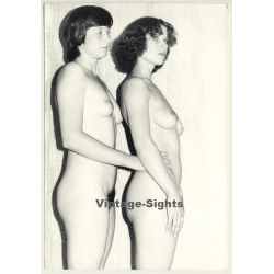 2 Natural Nude Females / Small Boobs (Large Vintage Photo GDR ~1970s/1980s)