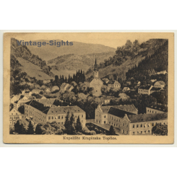 Krapinske Toplice / Croatia: View Over Village & Spa (Vintage PC 1925)