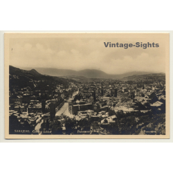 Sarajevo / Bosnia Herzegovina: Panorama View Over Town (Vintage RPPC 1933)