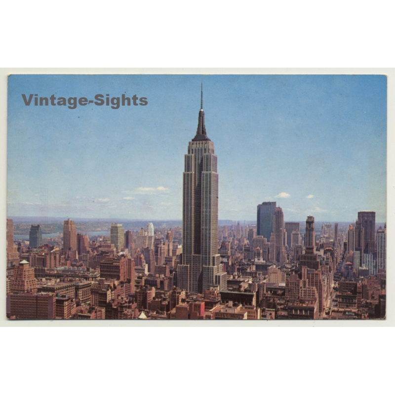 New York / USA: Uptown Skyline - Empire State Building (Vintage PC 1959)