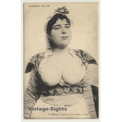 Tunisia: Busty Native Woman / Topless - Ethnic (Vintage PC ~1910s/1920s)