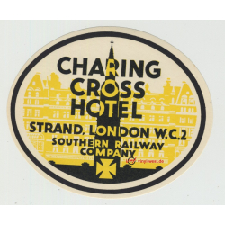Charing Cross Hotel - London / UK (Vintage Luggage Label)