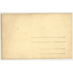 Portrait Of Unidentified Belgian Man *5 / Pensive (Vintage RPPC ~1910s/1920s)