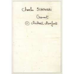 Michael Montfort / Grasset: Charles Bukowski (Vintage Photo  ~1980s)