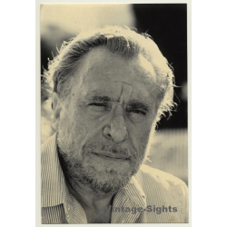 Michael Montfort / Grasset: Charles Bukowski *3 (Vintage Photo  ~1980s)