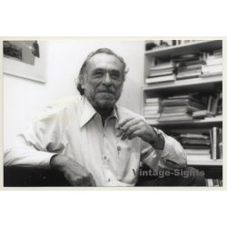 Eckart Palutke / Grasset: Charles Bukowski (Vintage Photo  ~1980s)