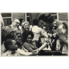 Queen Fabiola Of Belgium With Congolese Kids *2 (Vintage Photo1970s)