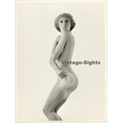 Smoking Nude Woman With Shower Cap *2 / Powder (Vintage...