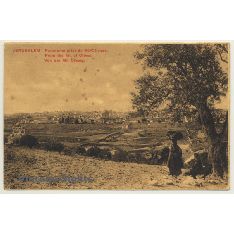 Jerusalem / Israel: From The Mountain Of Olives (Vintage PC)
