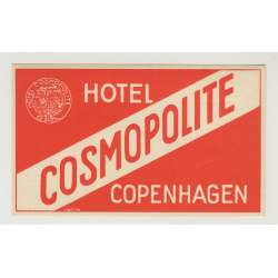 Hotel Cosmopolite - Copenhagen / Denmark (Vintage Luggage Label)