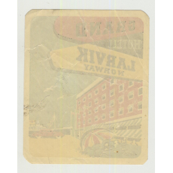 Grand Hotell - Larvik / Norway (Vintage Luggage Label 1950s)