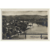 Maribor / Slovenia: Town View - River Drava & Bridges (Vintage RPPC 1939)