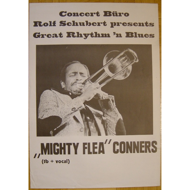 Mighty Flea Conners - Great Rhythm 'N Blues (Vintage Jazz Concert Poster)