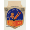 Rare Vintage Fiorucci Jeans Pinup Sticker / Decal  - Large (Italy 1980s)