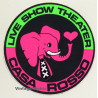 Casa Rosso - Live Show Theater *2 (Vintage Sticker / Amsterdam Erotic Theatre)