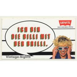 Levi's - Billi Mit Der Brilli / 3D Glasses (Vintage Sticker ~1980s)
