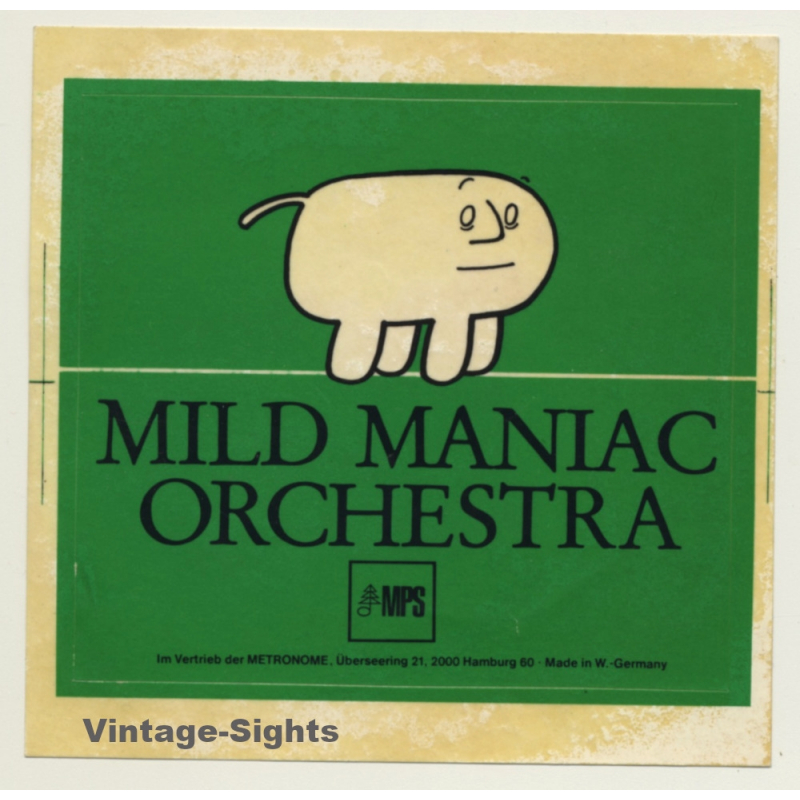 MPS: Volker Kriegel's Mild Maniac Orchestra (Vintage Promo Sticker 1970s) MPS: Volker Kriegel's Mild Maniac Orchestra (Vintage Promo Sticker 1970s)