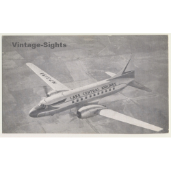 Convair CV-340 - Lake Central Airlines / Aviation (Vintage PC ~1950s)