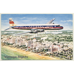 National Airlines DC-7 Star / Aviation (Vintage PC ~1950s/1960s)
