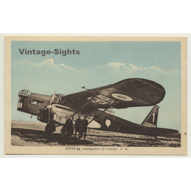 Camp De Sissone: Potez 54 / Multiplaces De Combat / Aviation (Vintage PC)